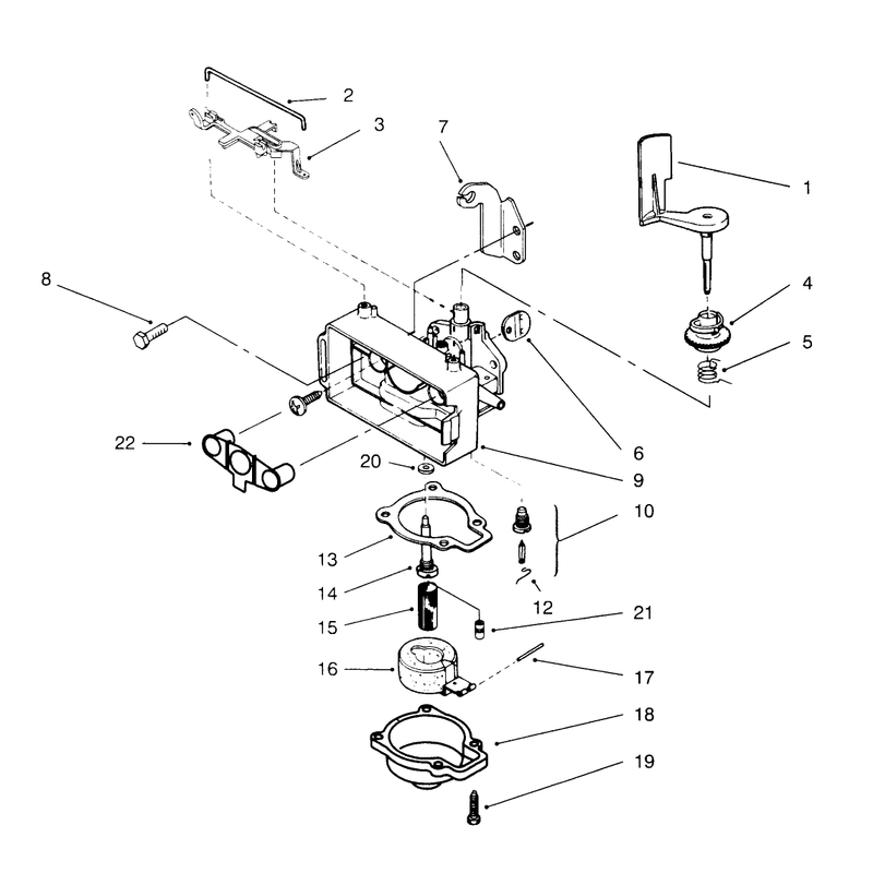 Carburetor Assembly Model No 20441 Only