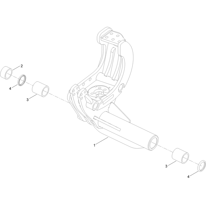 Front Right and Rear Left  Attachment Bracket  Assembly No. 136-3969