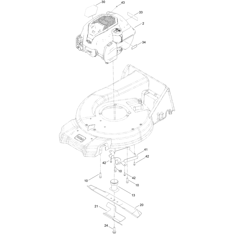 Engine and Blade Assembly