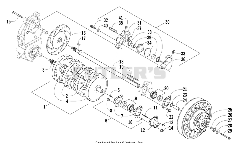 DRIVE TRAIN SHAFTS AND BRAKE ASSEMBLIES [79041]