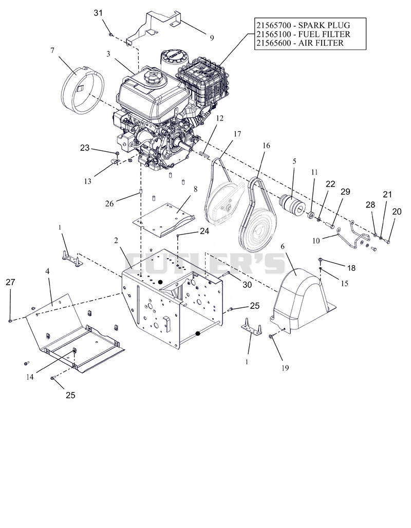 Engine and Frame