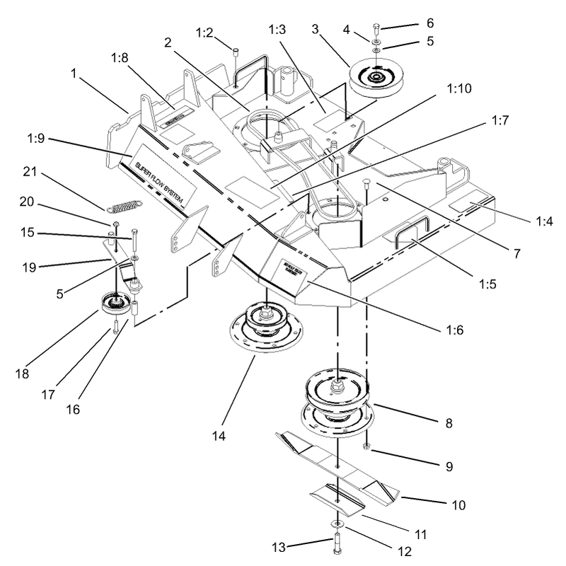 Spindle Pulley and Belt Assembly