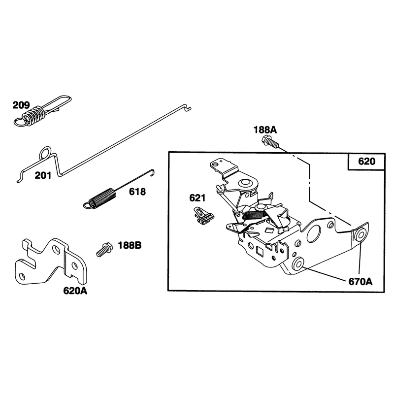 Engine Briggs and Stratton Model 128802-0615-01