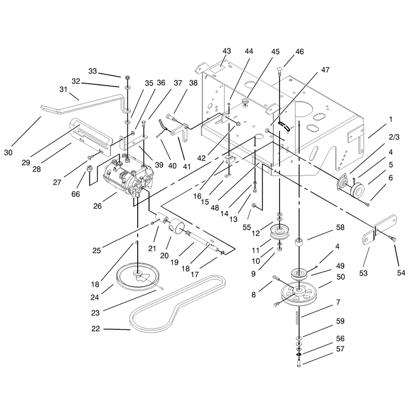 Transmission and Drive Pulley Assembly