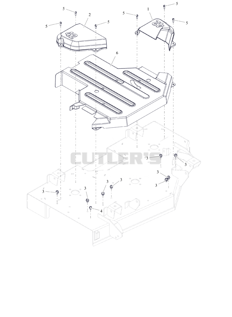 Belt Covers and Deck Guard - 42"