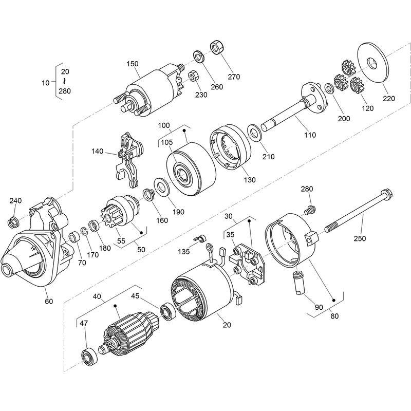 Starter Component Assembly
