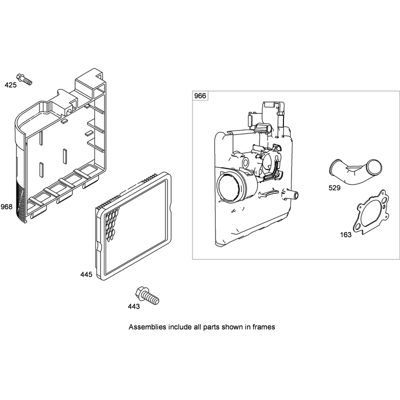 Air Cleaner Assembly Briggs and Stratton 122T02-2059-B1