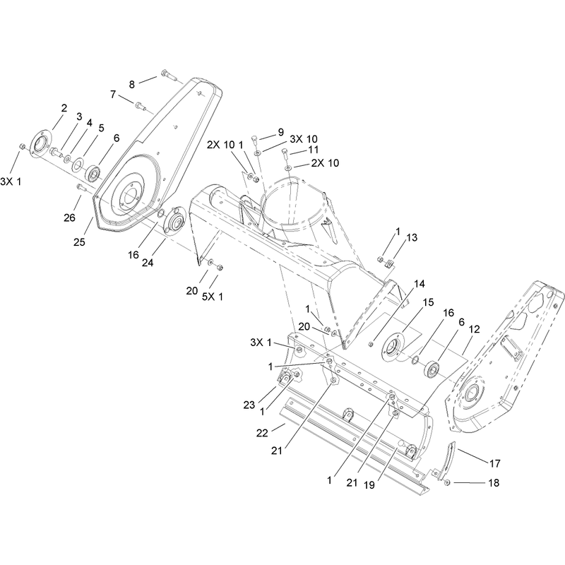 Rotor Housing and Scraper Assembly