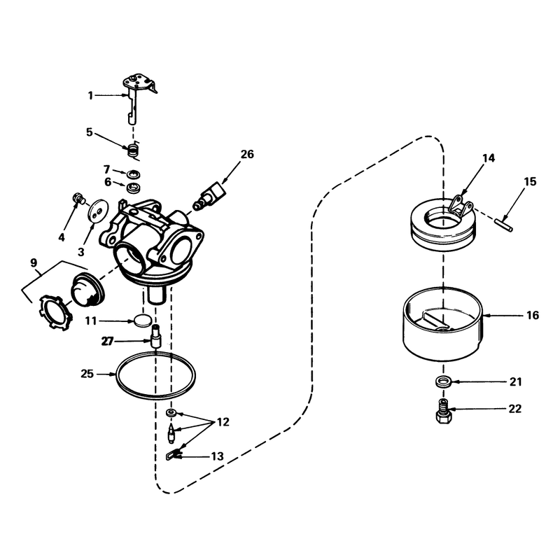 Carburetor No 632050a