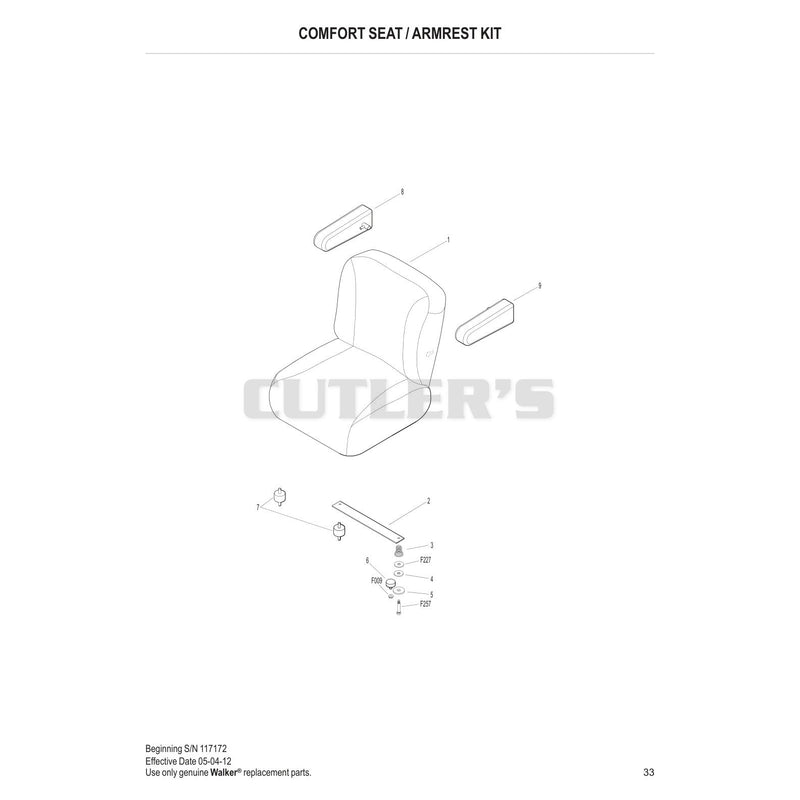 Comfort Seat Armrest Kit