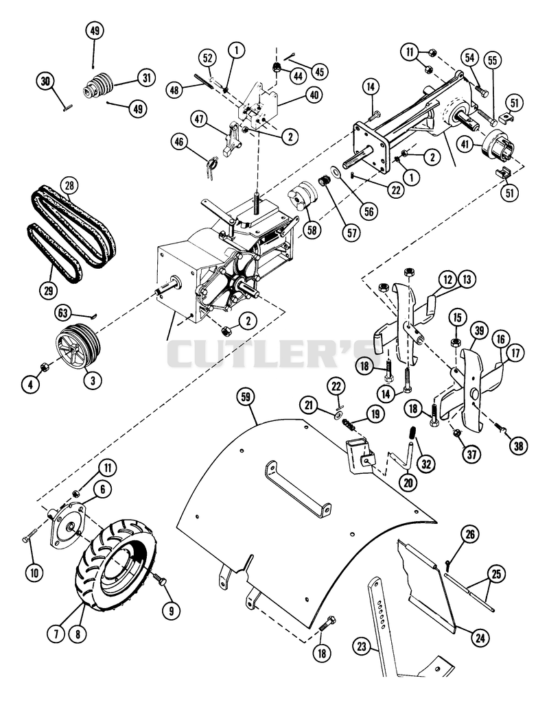 Tine & Drive Assembly