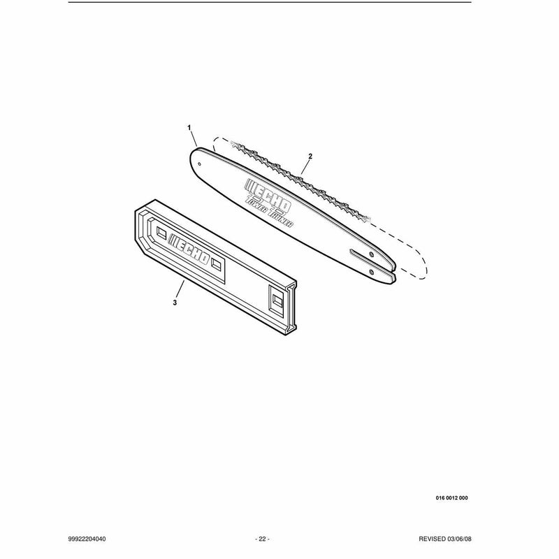 Guide Bar, Sawing Chain, Guide Bar Cover