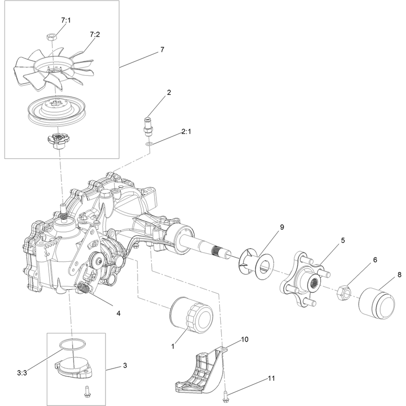 LH Transaxle Assembly No. 126-4882