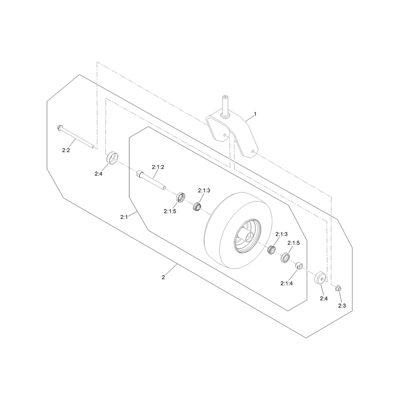 Caster and Wheel Assembly