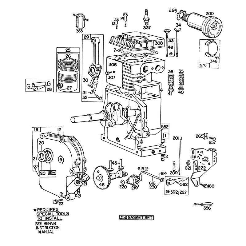 Engine Briggs & Stratton Model 190402-2675-01