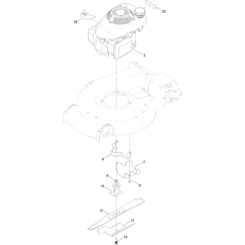 Engine and Blade Assembly