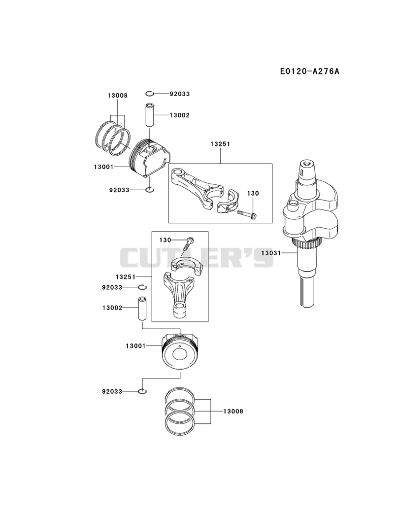 PISTON/CRANKSHAFT