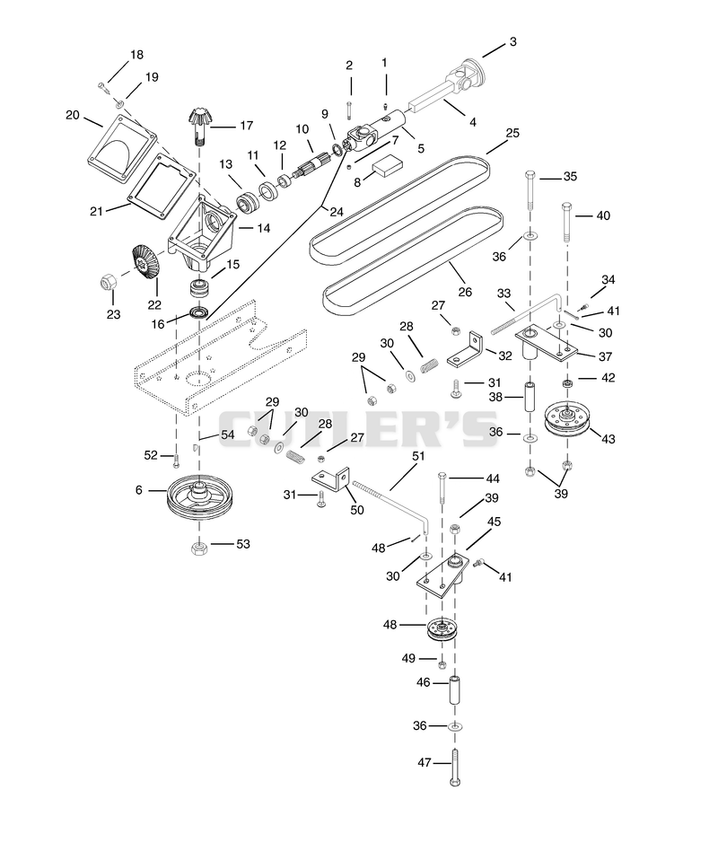 Gearbox And Idlers