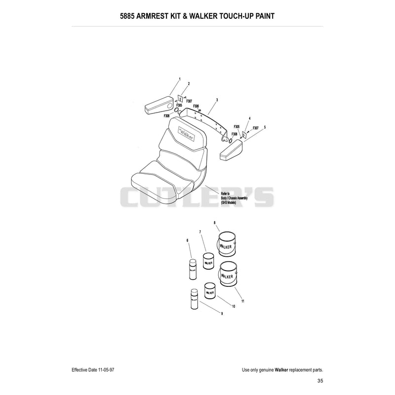 5885 Armrest Kit