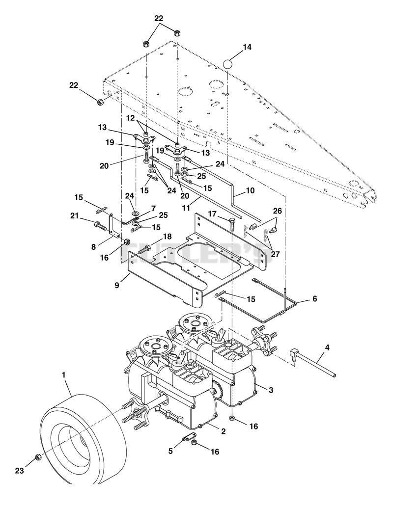 Rear Wheel And Hydro Drive