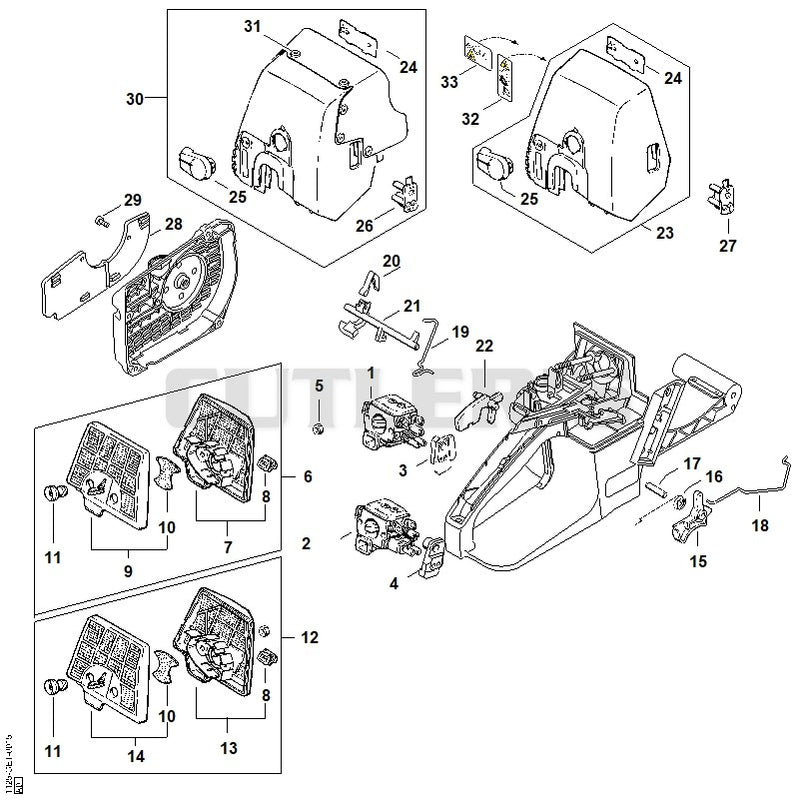 Air filter, Throttle control