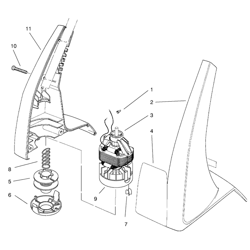 Motor and Housing Assembly