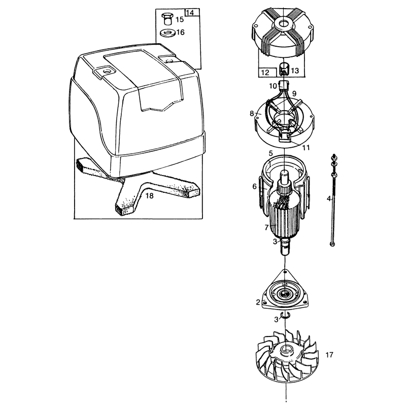 Motor Briggs and Statton Model No 748001-0125-01