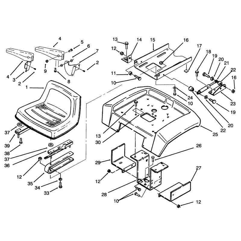 Seat Fender and Fender Supports