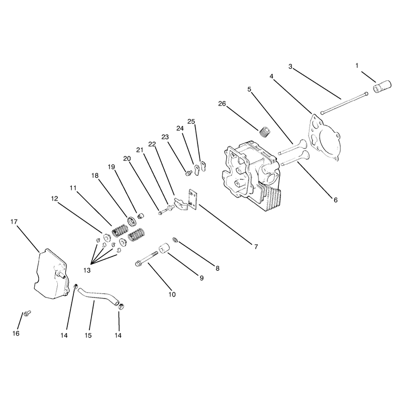 Cylinder Head Valves and Breather
