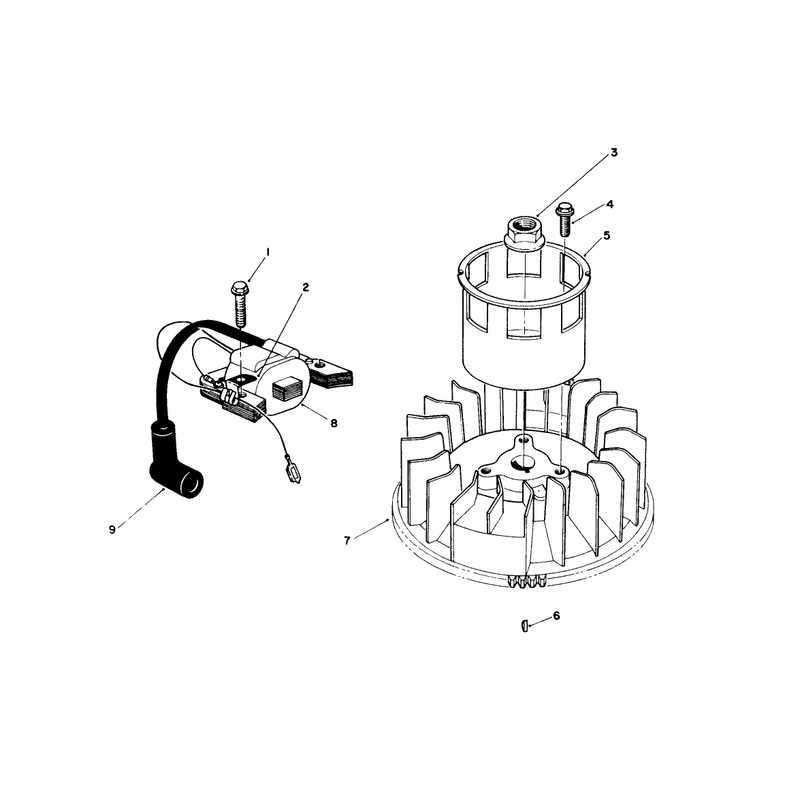 Magneto and Flywheel Assembly Model No Vmk9-5