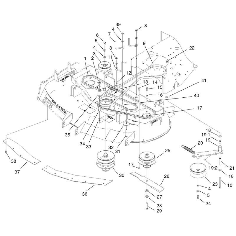 Spindle Idler Pulley and Belt Assembly