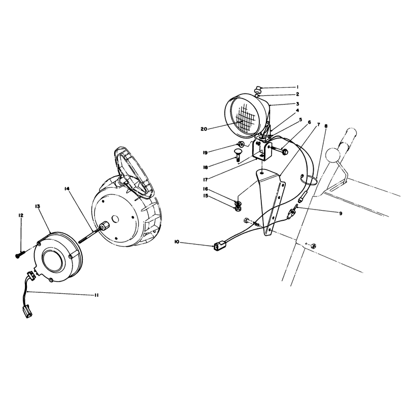 Light Kit No. 54-9821 (optional)