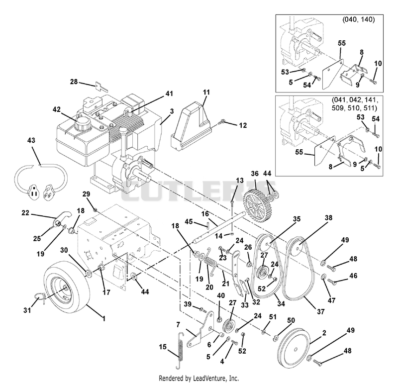 Engine And Belt Drive