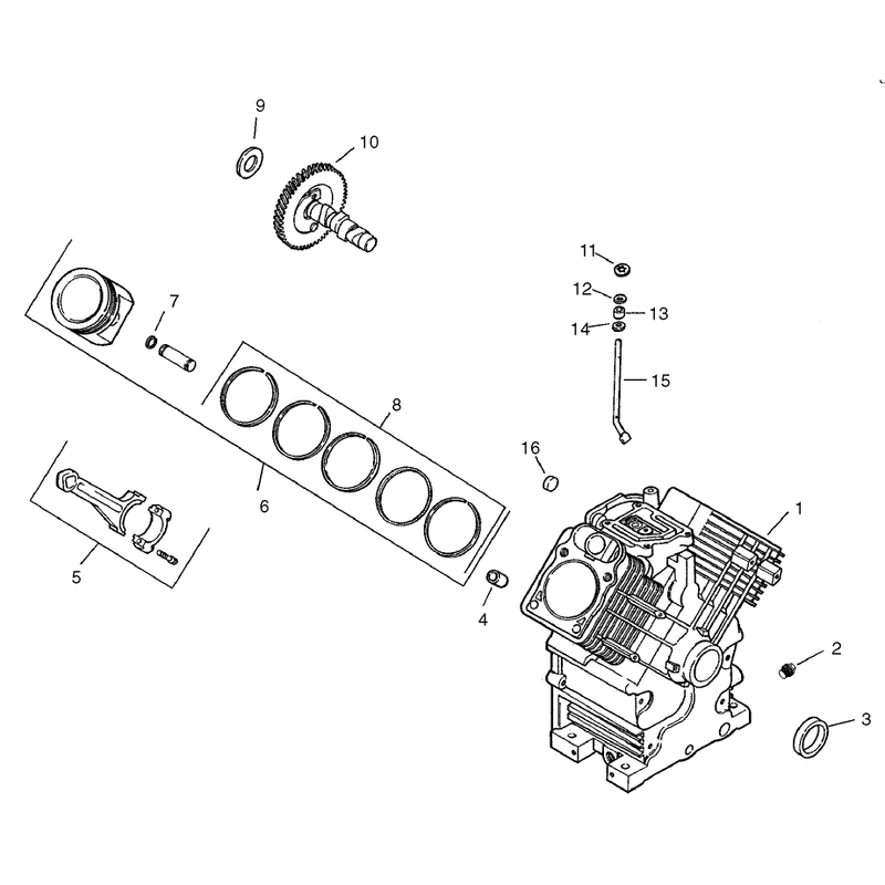 Crankcase Assembly Group 2 Kohler CH23S-76550