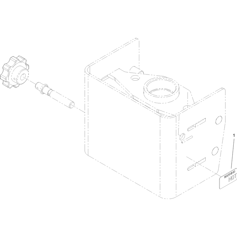 Pulley Box Decal Assembly 132cm Side and 107cm Rear Discharge Mower