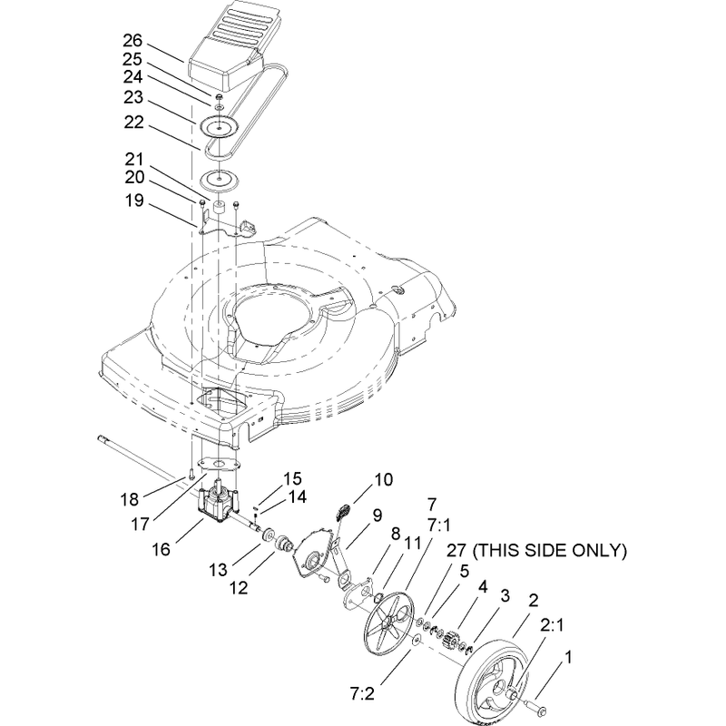 Front Axle and Transmission Assembly