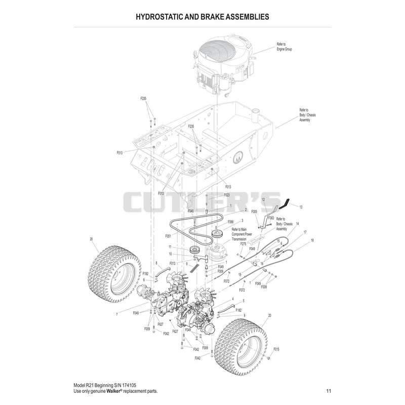 HYDROSTATIC AND BRAKE ASSEMBLIES