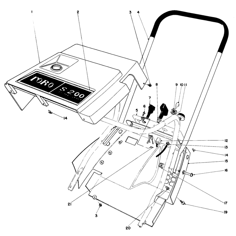 Shroud & Handle Assembly (model 38130)