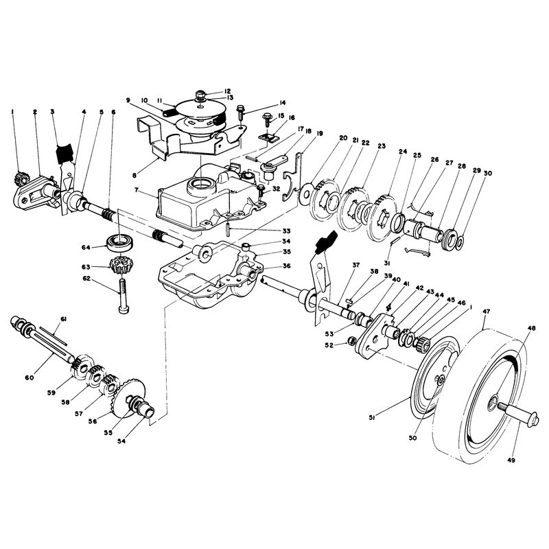 Gear Case Assembly Continuedused on Units with Serial No 6000101 - 6002200