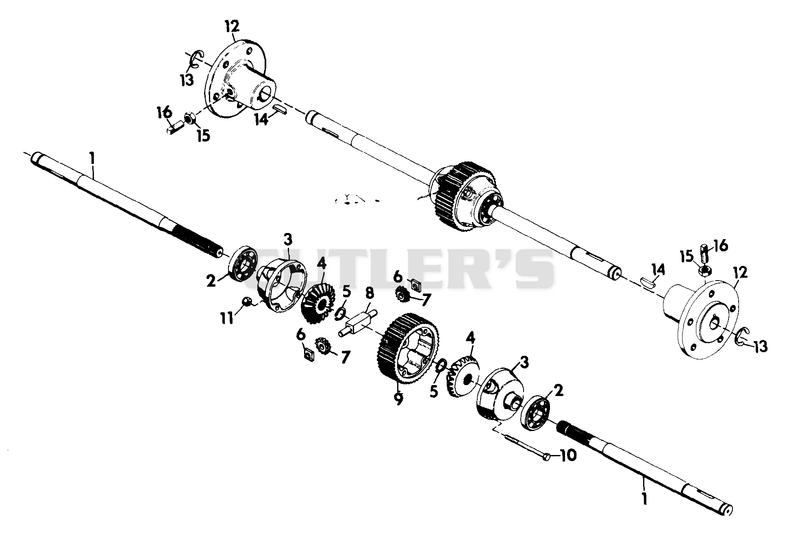 NUMBER EIGHT SHAFT AND DIFFERENTIAL