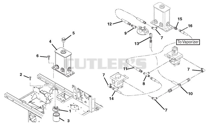 Hydraulic Tank, Filter, Pumps And Hoses