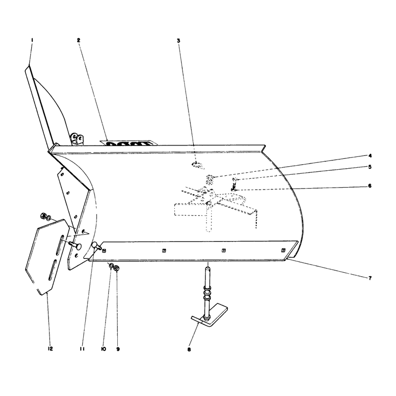 V Plow Model No 30750 Optional