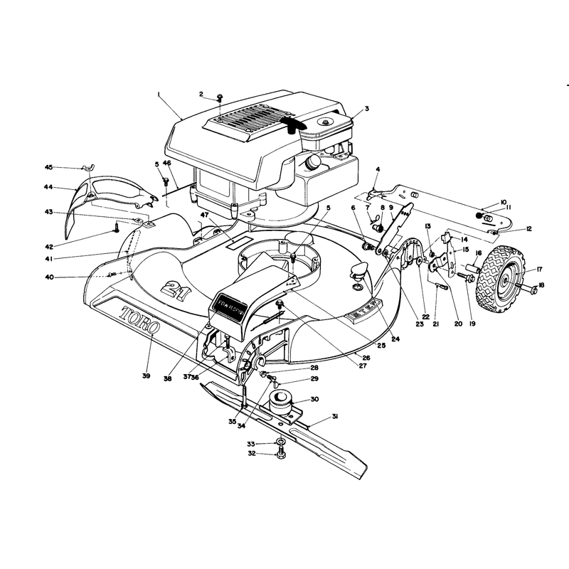 Housing and Engine Assembly