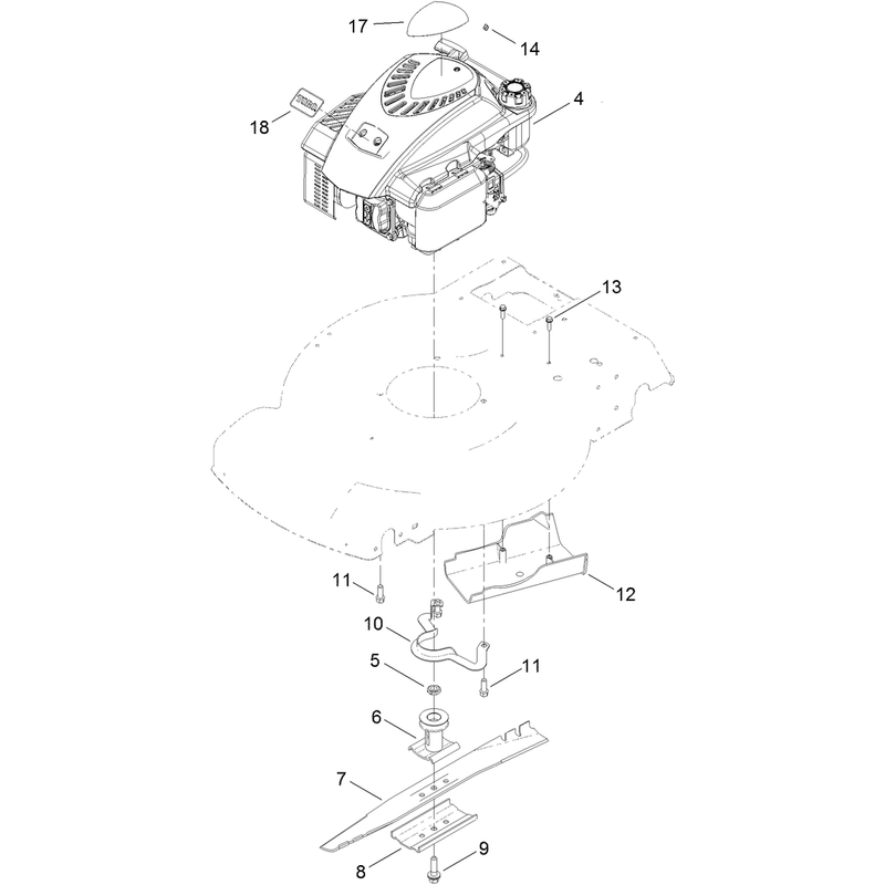 Engine and Blade Assembly