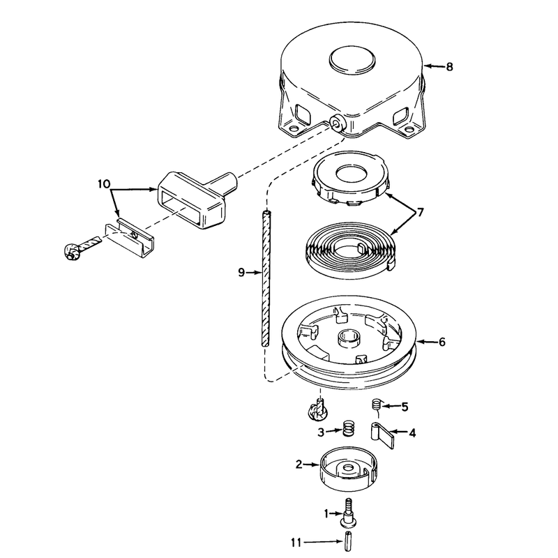 Rewind Starter Model No. 590420