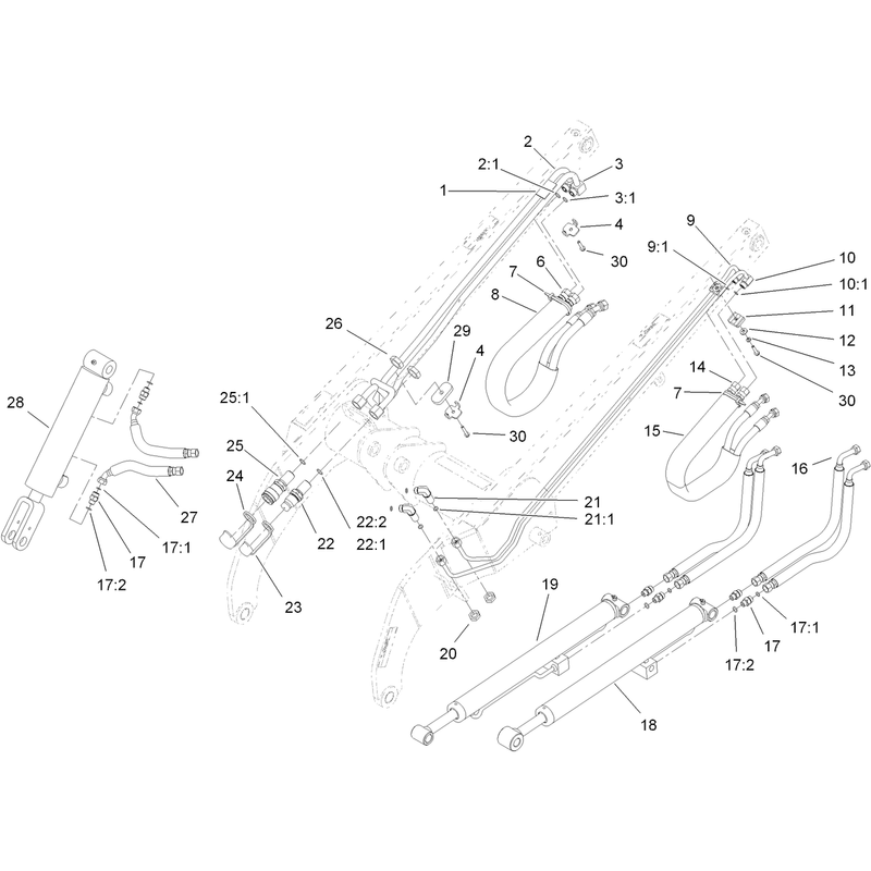 Loader Arm Hydraulic Assembly