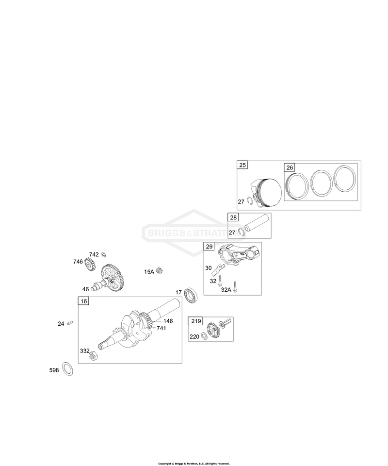 Cams, Crankshaft, Head, Piston Group
