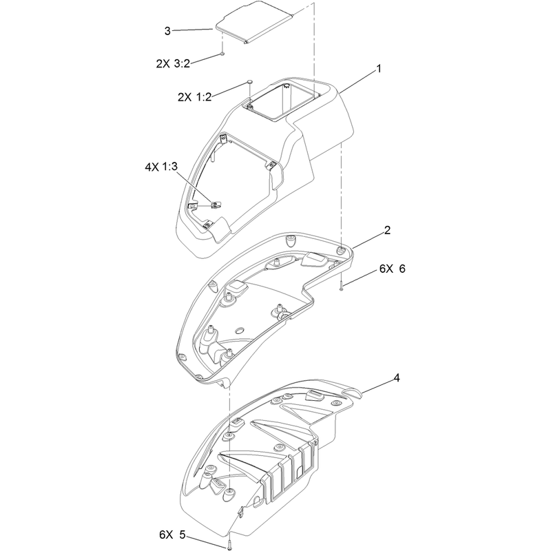 RH Console Assembly No. 115-7400