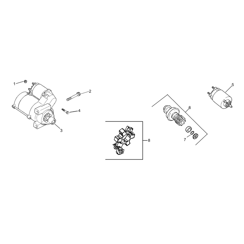 Starter Assembly Kohler CH730S-0072