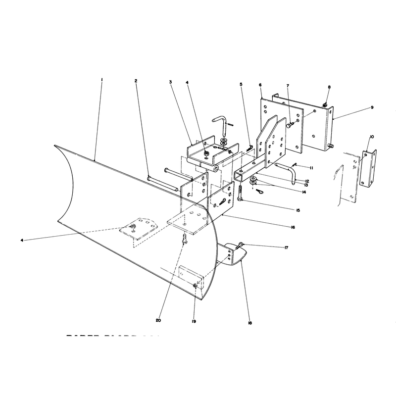 Grader Blade Assembly Model 59099 (optional)
